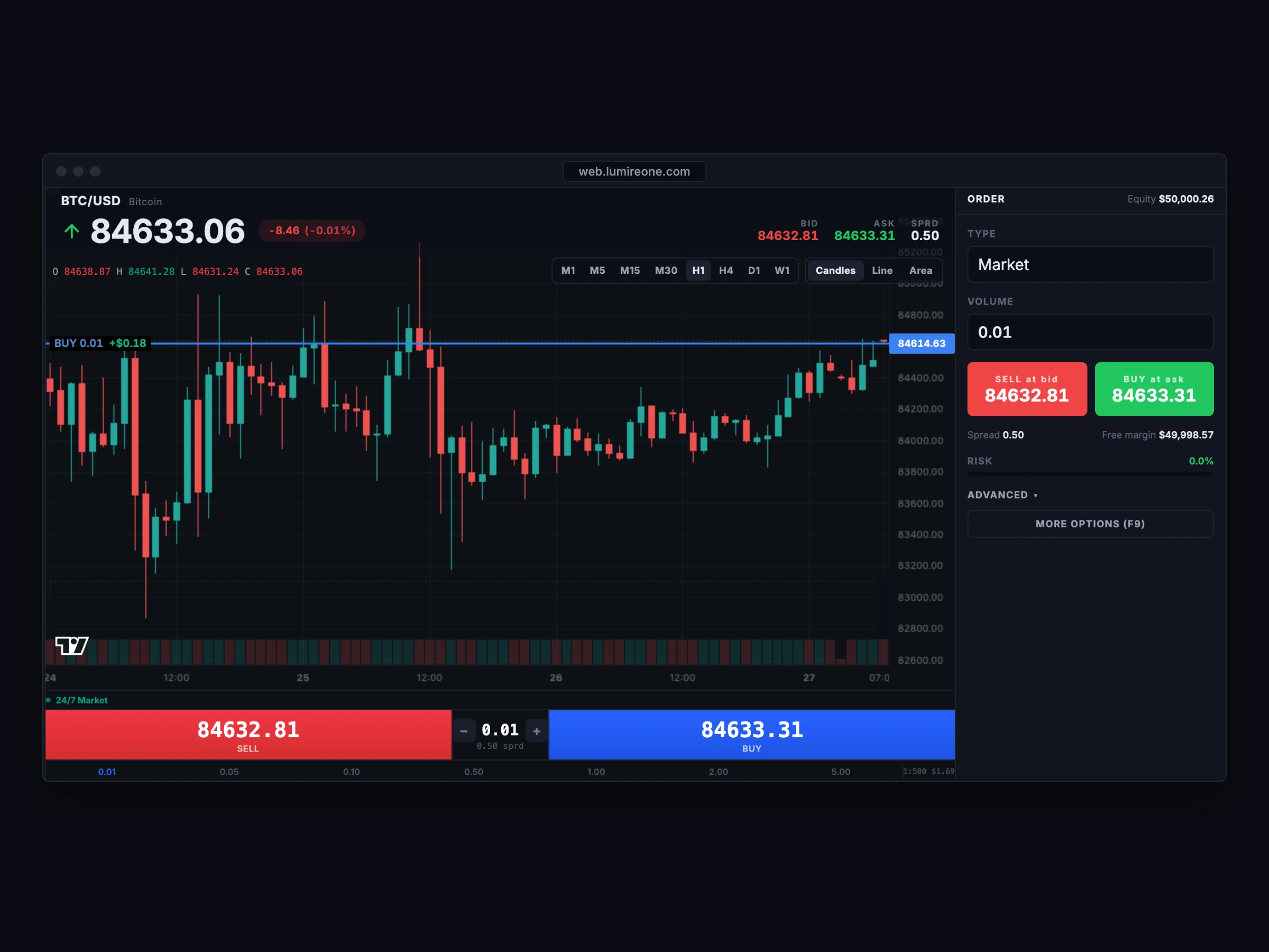 LumireOne Trading Terminal